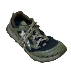 Altra Men Shoes Olive Green 7.5 Lone Peak 6 Trail Running Sneakers Mesh Hiking